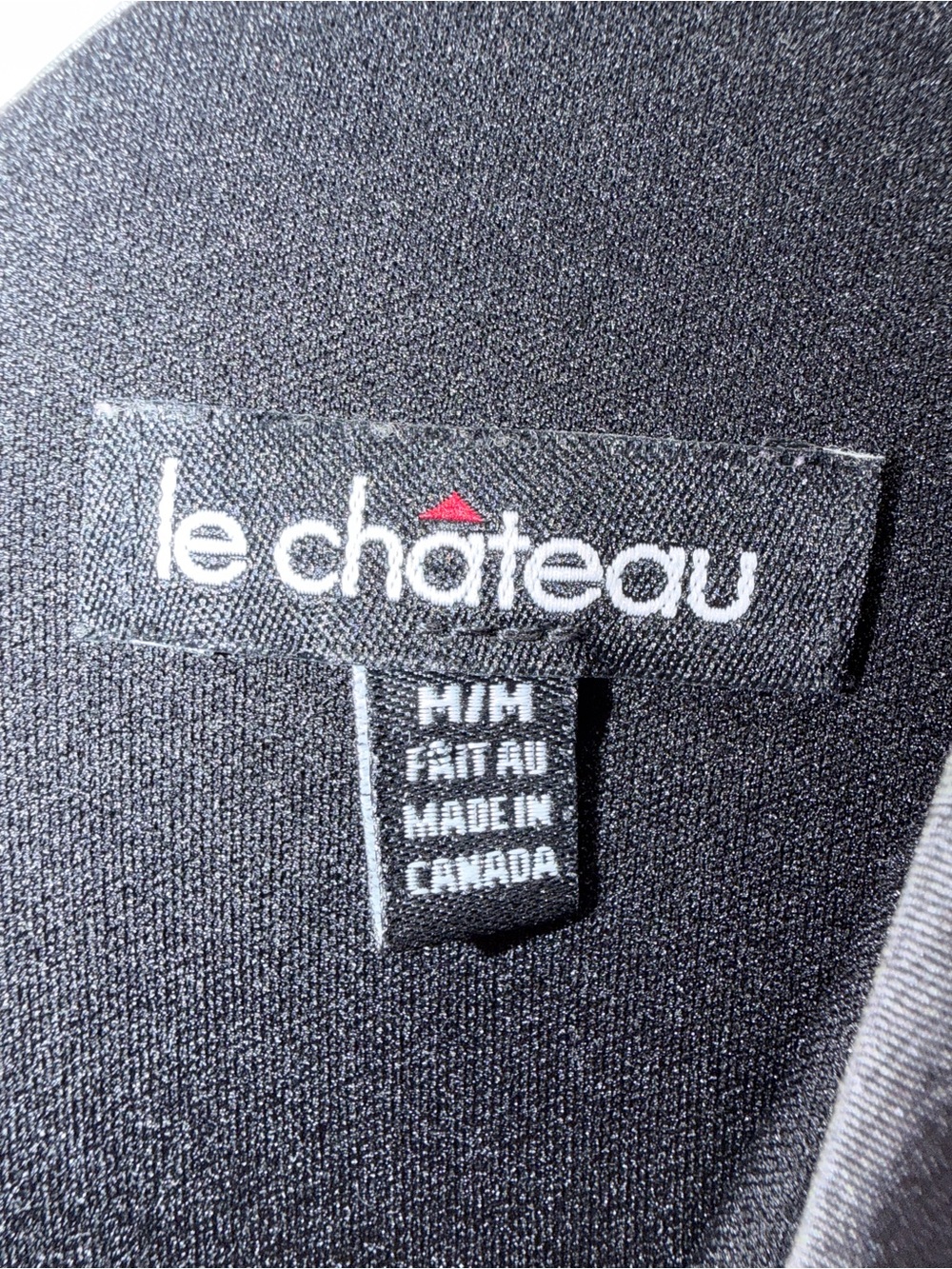 Le Chateau One-Shoulder Charcoal Dress with Pink Floral Print π - Picture 6 of 7